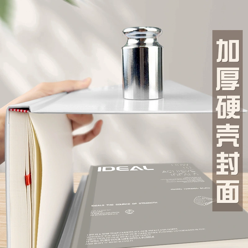 Business notebook cover and spiral binding detail